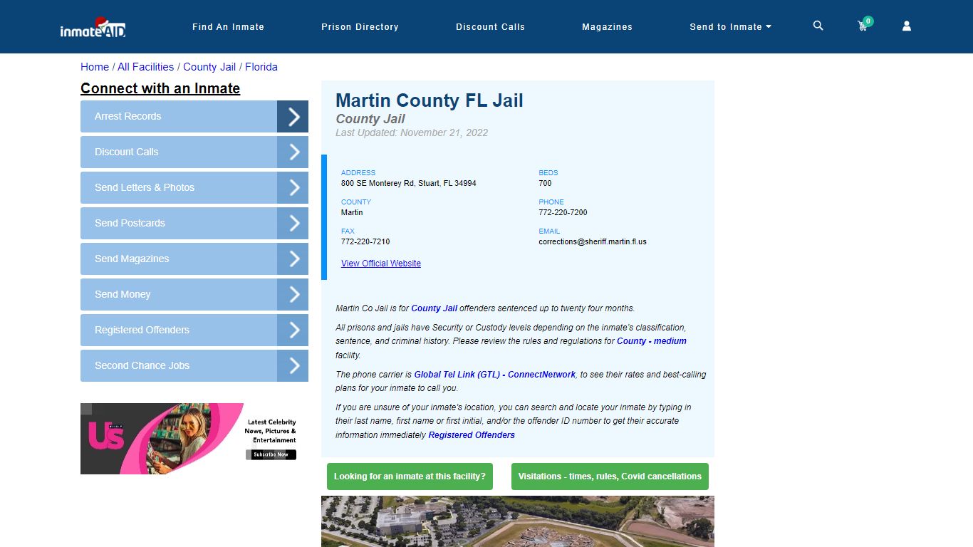 Martin County FL Jail - Inmate Locator - Stuart, FL